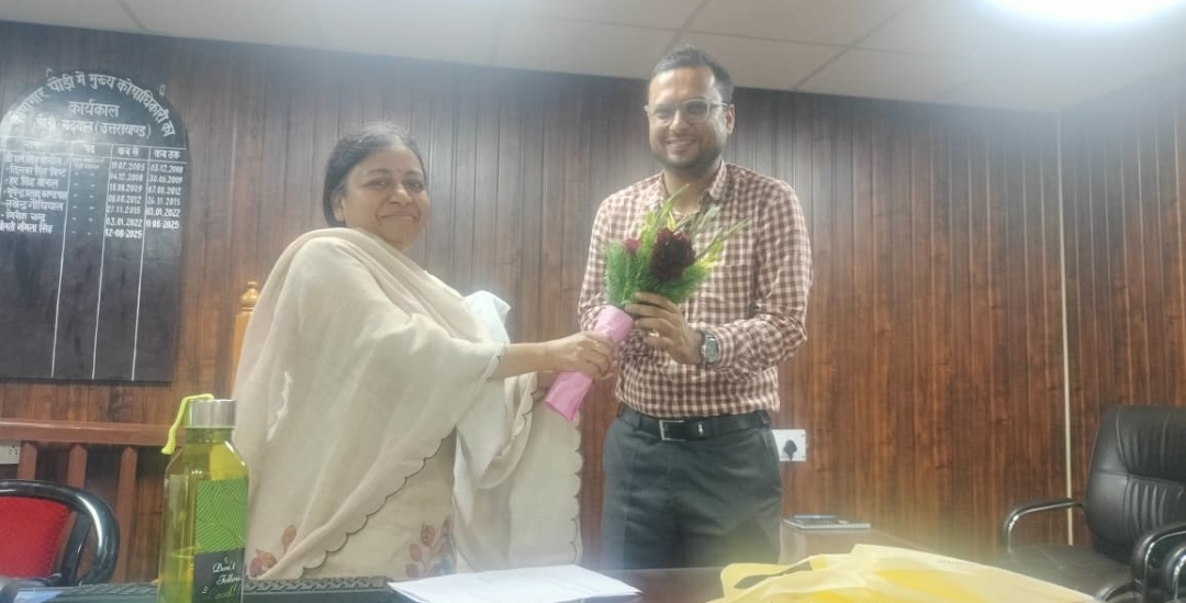 नवनियुक्त कोषाधिकारी अमर्त्य विक्रम सिंह ने संभाला कार्यभार